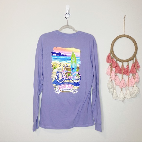 Ron Jon Surf Shop Purple Graphic Tee - Picture 1 of 6